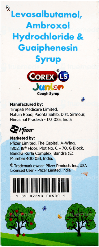 Corex Ls Junior Mixed Fruit Syrup 60Ml