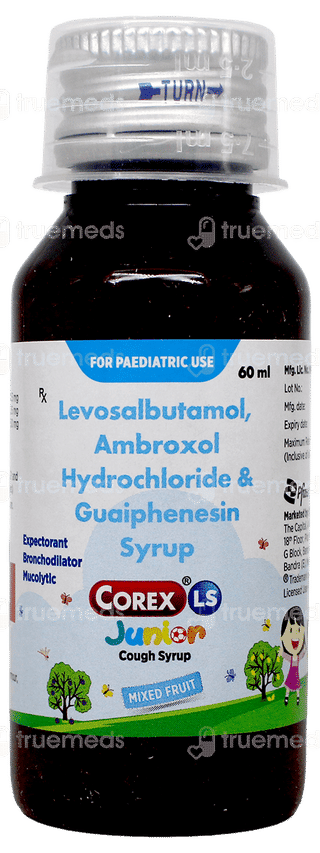 Corex Ls Junior Mixed Fruit Syrup 60Ml