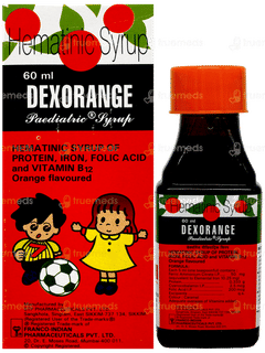 Dexorange Orange Flavoured Paediatric Syrup 60Ml Dexorange Orange Flavoured Paediatric Syrup 60Ml
