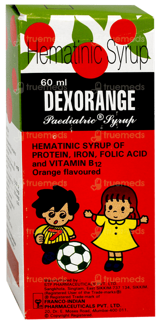 Dexorange Orange Flavoured Paediatric Syrup 60Ml
