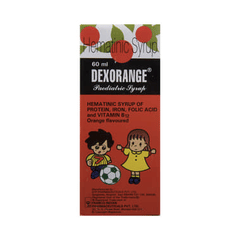 Dexorange Orange Flavoured Paediatric Syrup 60ml