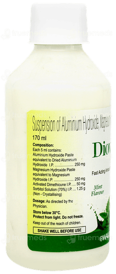 Diovol Mint Flavour Sugar Free Suspension 170ml