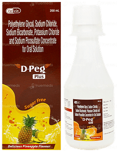 D Peg Plus Pineapple Flavour Sugar Free Solution 200ml