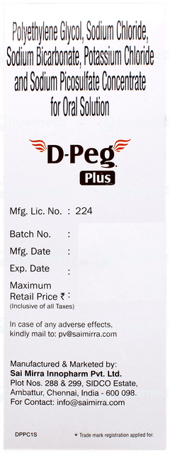 D Peg Plus Pineapple Flavour Sugar Free Solution 200ml