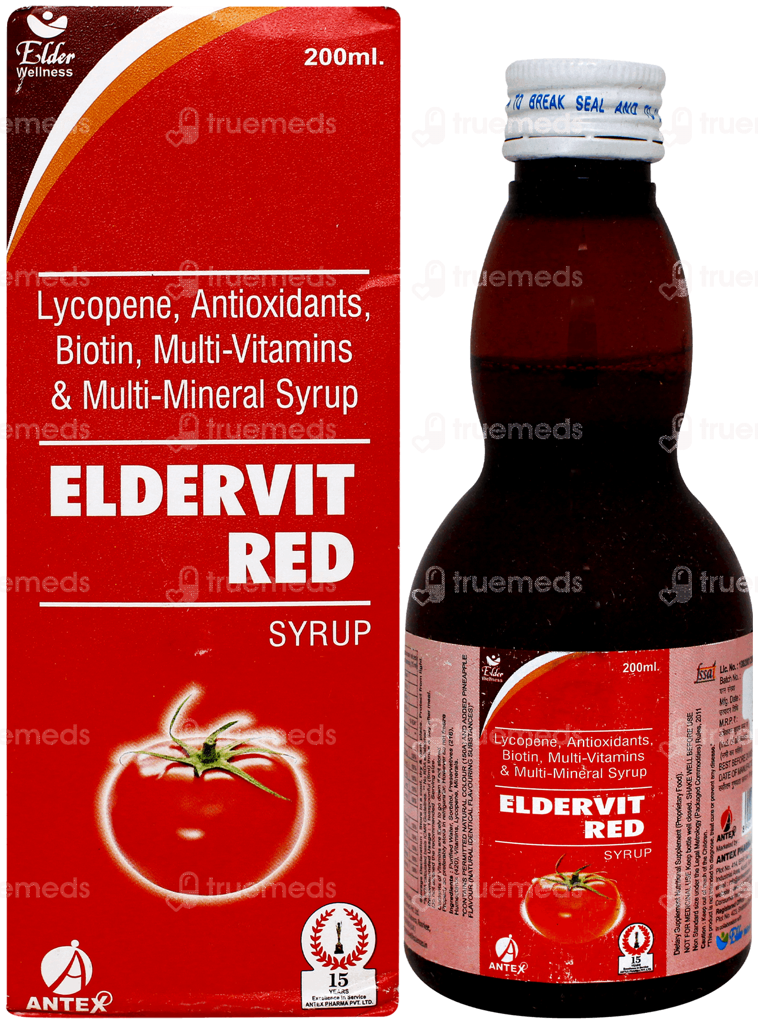 Eldervit Red Syrup 200Ml