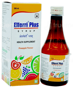 Elferri Plus Pineapple Flavour Syrup 200Ml Elferri Plus Pineapple Flavour Syrup 200Ml