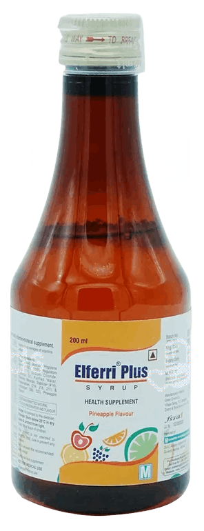 Elferri Plus Pineapple Flavour Syrup 200Ml