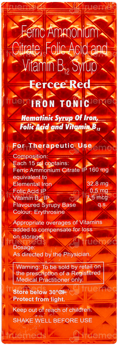 Fercee Red Syrup 225ml Fercee Red Syrup 225ml