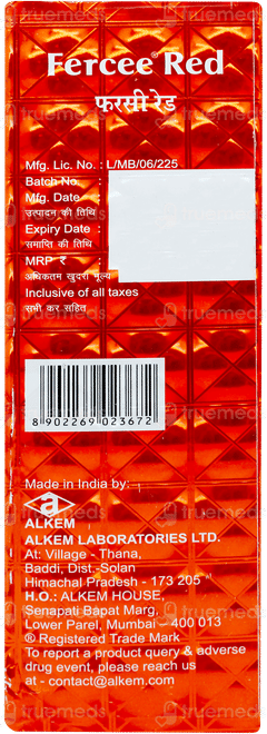 Fercee Red Syrup 225ml Fercee Red Syrup 225ml