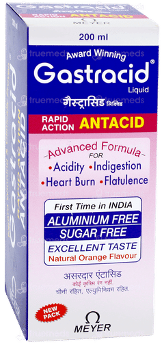 Gastracid Orange Flavour Sugar Free Liquid 200ml