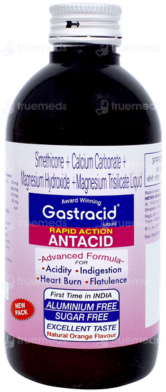Gastracid Orange Flavour Sugar Free Liquid 200ml