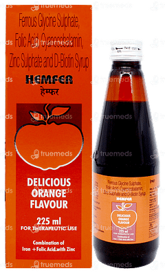 Hemfer Orange Flavour Syrup 225ml Hemfer Orange Flavour Syrup 225ml