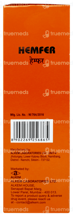 Hemfer Orange Flavour Syrup 225ml