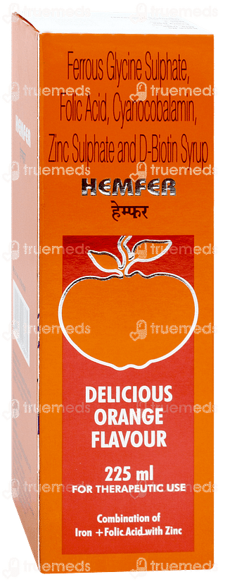 Hemfer Orange Flavour Syrup 225ml