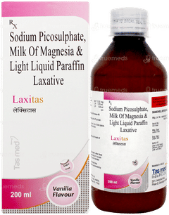 Laxitas Vanilla Flavour Sugar Free Laxative 200ml Laxitas Vanilla Flavour Sugar Free Laxative 200ml