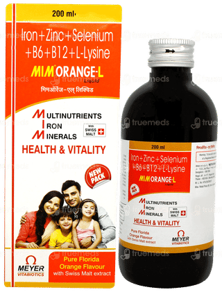 Mim Orange L Orange Flavour Liquid 200ml