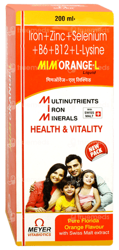 Mim Orange L Orange Flavour Liquid 200ml
