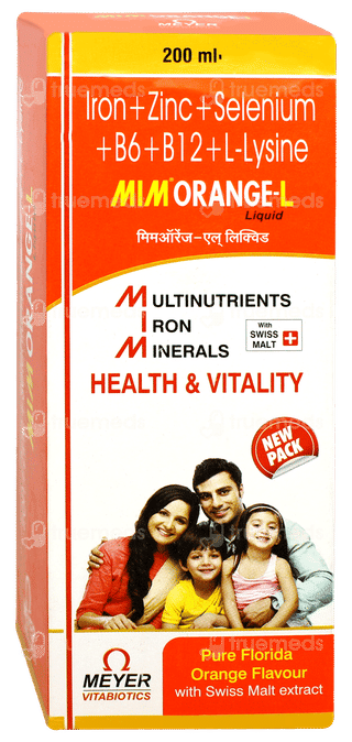 Mim Orange L Orange Flavour Liquid 200ml