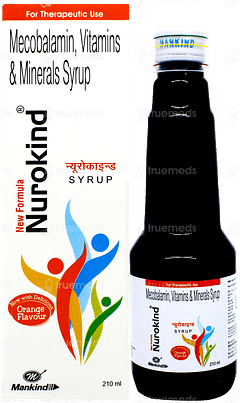 Nurokind New Formula Orange Flavour Syrup 210ml Nurokind New Formula Orange Flavour Syrup 210ml