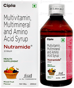 Nutramide Mixed Fruit Flavour Syrup 200ml Nutramide Mixed Fruit Flavour Syrup 200ml