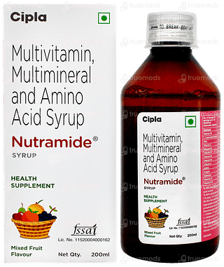 Nutramide Mixed Fruit Flavour Syrup 200ml