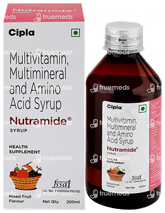 Nutramide Mixed Fruit Flavour Syrup 200ml