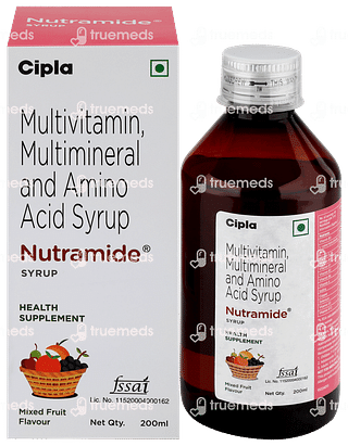 Nutramide Mixed Fruit Flavour Syrup 200ml