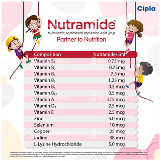 Nutramide Mixed Fruit Flavour Syrup 200ml