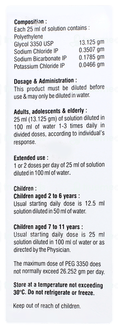 Pegclear Sugar Free Solution 200ml Pegclear Sugar Free Solution 200ml