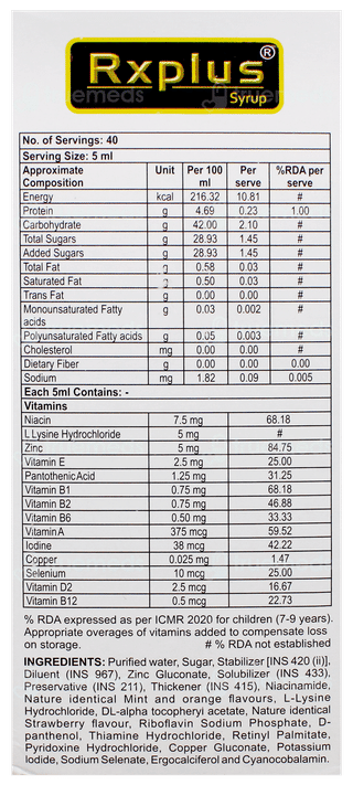 Rx Plus Syrup 200Ml
