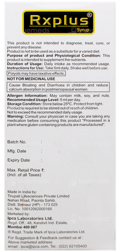 Rx Plus Syrup 200Ml