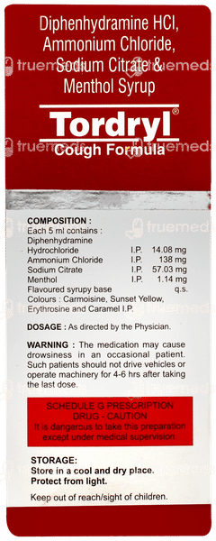Tordryl Syrup 100ml Tordryl Syrup 100ml