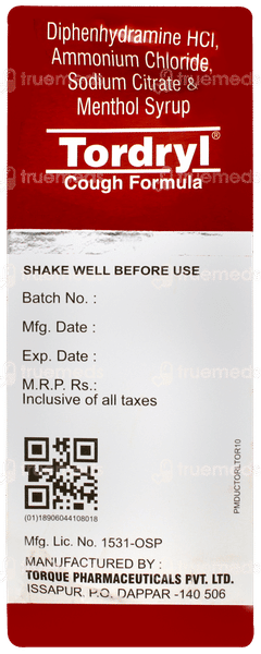 Tordryl Syrup 100ml Tordryl Syrup 100ml