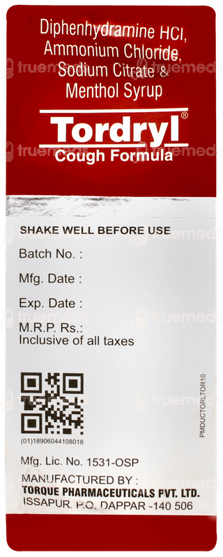 Tordryl Syrup 100ml
