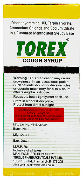 Torex Syrup 100ml