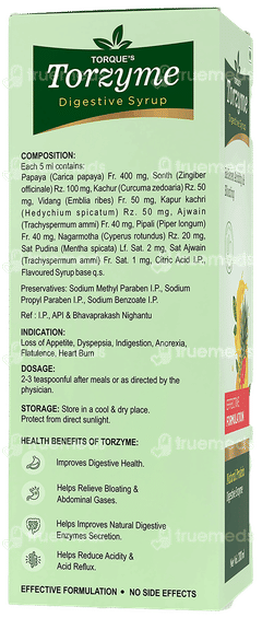 Torzyme Papaya Pineapple Syrup 200ml