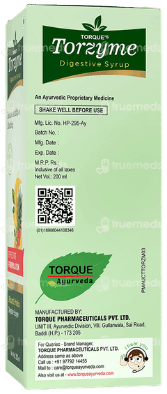 Torzyme Papaya Pineapple Syrup 200ml