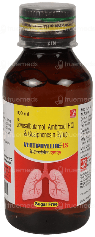 Ventiphylline Ls Sugar Free Syrup 100Ml