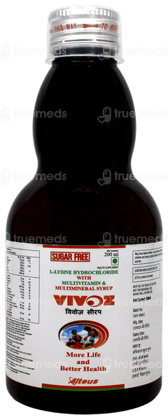 Vivoz Sugar Free Syrup 200ml