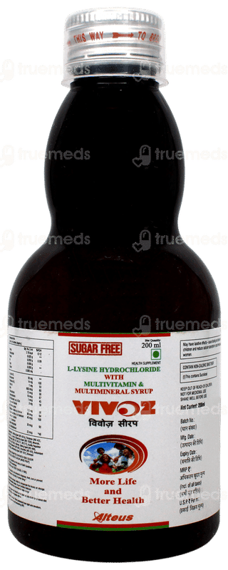 Vivoz Sugar Free Syrup 200ml