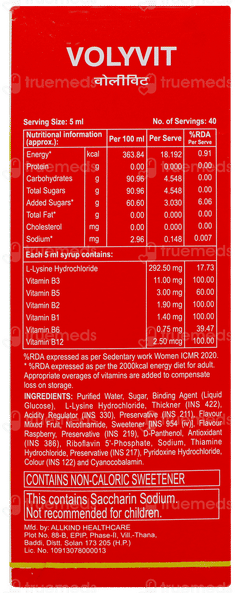 Volyvit Syrup 200ml