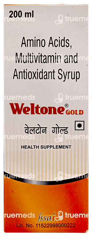 Weltone Gold Syrup 200ml