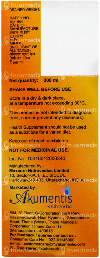 Weltone Gold Syrup 200ml