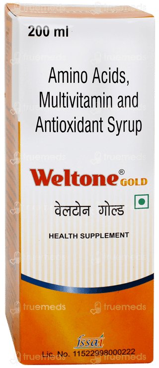 Weltone Gold Syrup 200ml