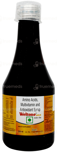 Weltone Gold Syrup 200ml