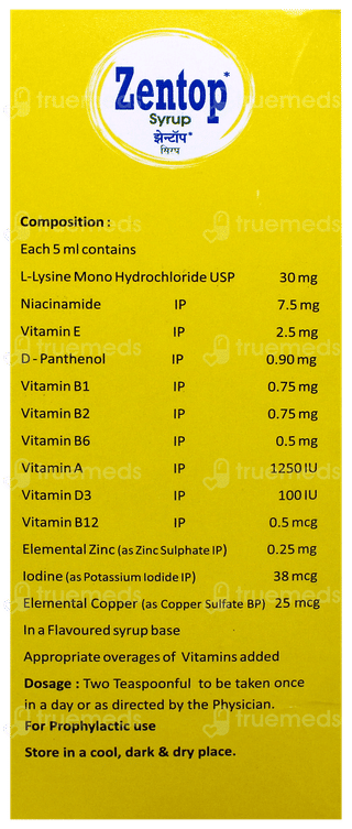 Zentop Syrup 200Ml