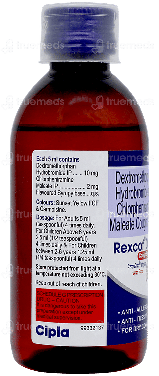 Rexcof Dx Syrup 100ml