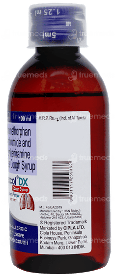 Rexcof Dx Syrup 100ml Rexcof Dx Syrup 100ml
