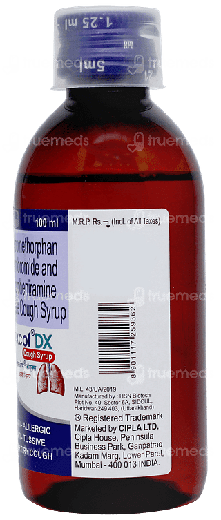 Rexcof Dx Syrup 100ml