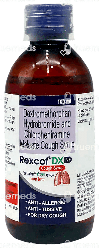 Rexcof Dx Nf Syrup 100ml